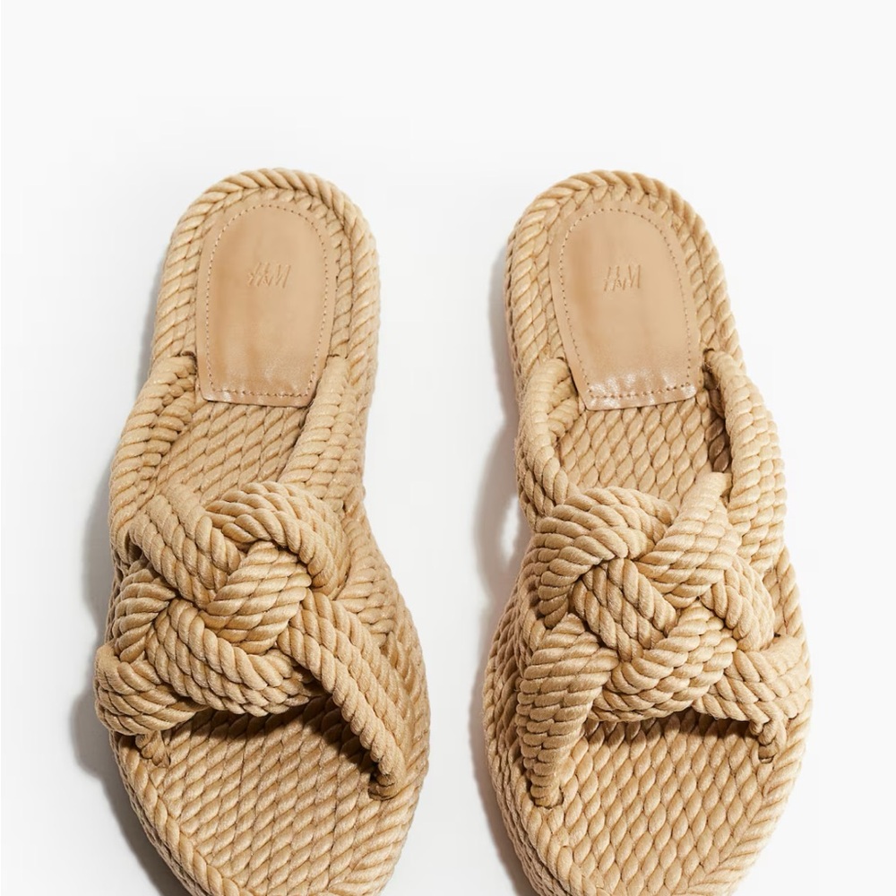 H&M Women's Tan Rope Sandals